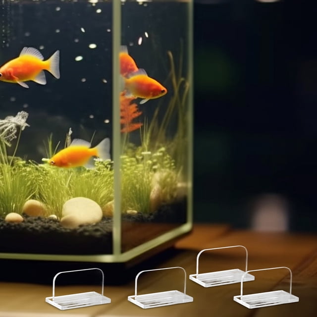 HONMEET 6Ud Manija Para De Acuario Acrílica Transparente Agarre Y Práctico