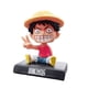 thumbnail image 1 of Figura de acción de Anime de One Piece, accesorios de coche, Luffy Zoro, cabeza agitadora, adornos de colección, Chopper Sanji, modelo de muñeca, 11cm, 1 of 4
