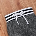 thumbnail image 6 of Springcmy 3Pcs Newborn Infant Baby Boy Little Brother Long Sleeve Romper Pant Beanie Hat Outfits Clothes, 6 of 7