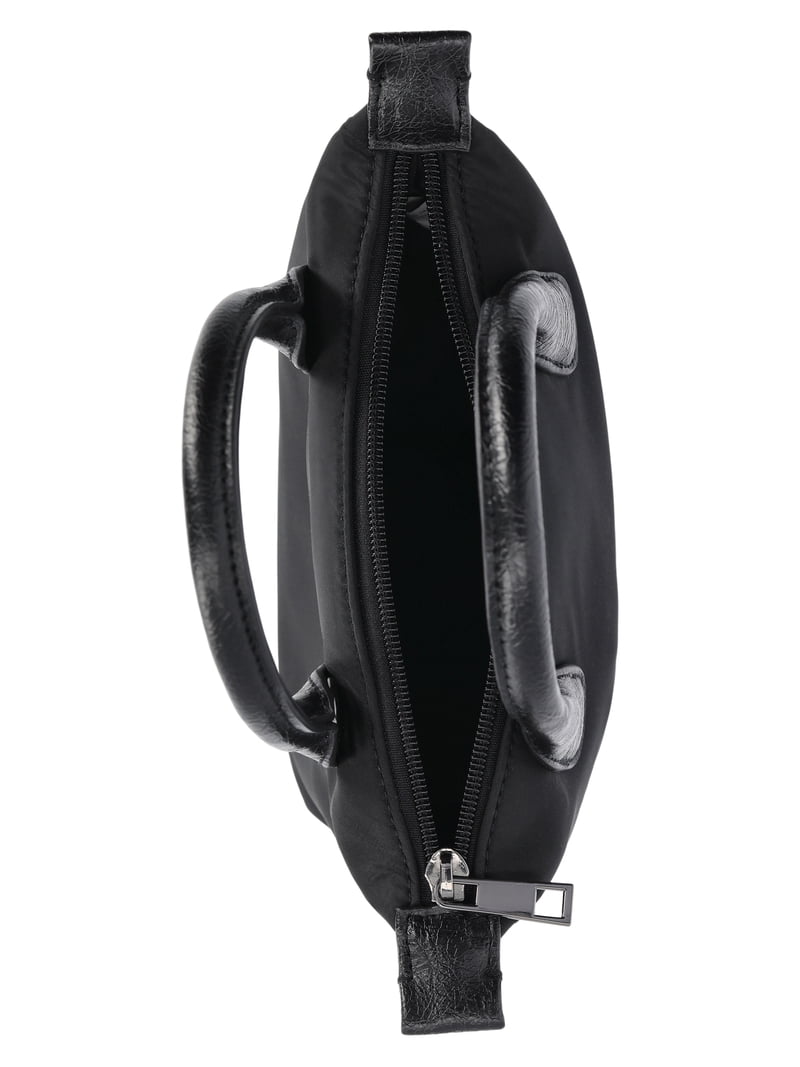 No Boundaries Women's Mini Tote Crossbody Bag, Black - Walmart.com
