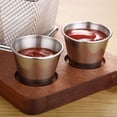 thumbnail image 5 of PickMe 304 Stainless Bowl for Western Restaurants, Plate Cooking Dipping Bowl, Pot Ketchup Vinegar Dish with Handle, Small Condiment Bowl, Sauce Dish, Ramekin, A, 5 of 5