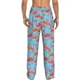 thumbnail image 3 of Xecao Flamingo Men's Straight Lounge Pajama Pants: The Ultimate in Comfortable Sleepwear, 3 of 9