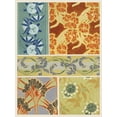thumbnail image 2 of Baxter Mill Archive 15x18 White Modern Wood Framed Museum Art Print Titled - Art Deco Florals IX, 2 of 4