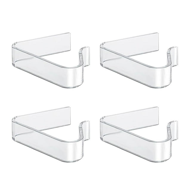 Dsscvnef Clear Tablecloth Clips Windproof Transparent Clamps for Securing Table Covers Indoor Outdoor Wedding Picnic Camping Events 4PCS