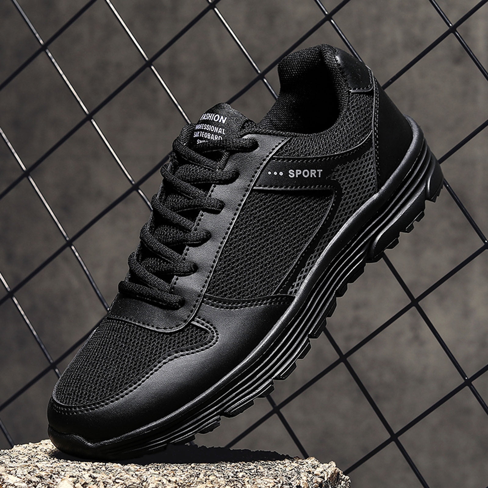 LEEy world Shoes for Men Mens Air Running Sneakers Men Sport Fitness Gym Jogging Walking Lightweight Shoes B