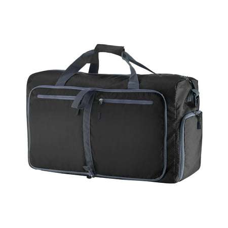 Duffle Gym Bag - Luggage Tote for Overnight / Weekend Trips - Includes Shoe Compartment and Outer Pockets for Storage by Wakeman
