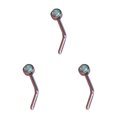 thumbnail image 4 of Langgg Nez Goujons Style Simple Femme Dressing Orner Accessoire de Décoration de Mode en Acier Inoxydable en Forme de L Bijoux Vis de Type 1 Type2 NO2, 4 of 6