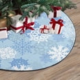 thumbnail image 3 of FMSHPON Snowflakes in Winter Xmas Christmas Tree Skirt Stand Mat for Holiday Party Decoration Indoor Outdoor 36 inches, 3 of 3