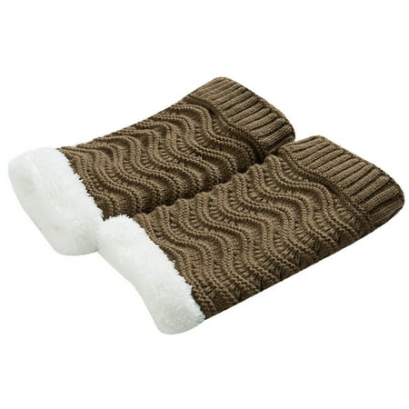 

MENRKOO 2022 Women Socks Lady Adult Leg Sets Pile Of Socks Autumn And Winter Keep Warm Wool Sock Knitting Foot Cover Khaki