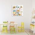 thumbnail image 3 of Stupell Industries Contemporary Let's Build Various Construction Trucks Canvas Art, 24 x 24, by Creative Studio, 3 of 8