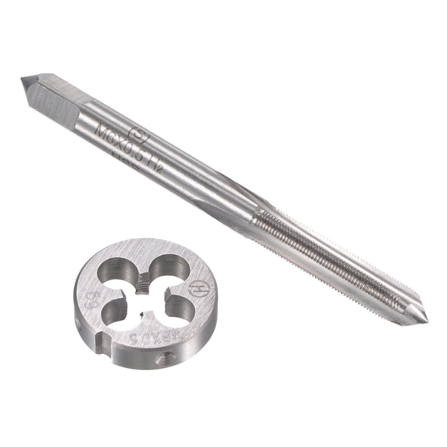Unique Bargains M6 x 0.5mm Robinet Métrique et Ensemble de Matrice Filetage de Machine avec Matrice Ronde