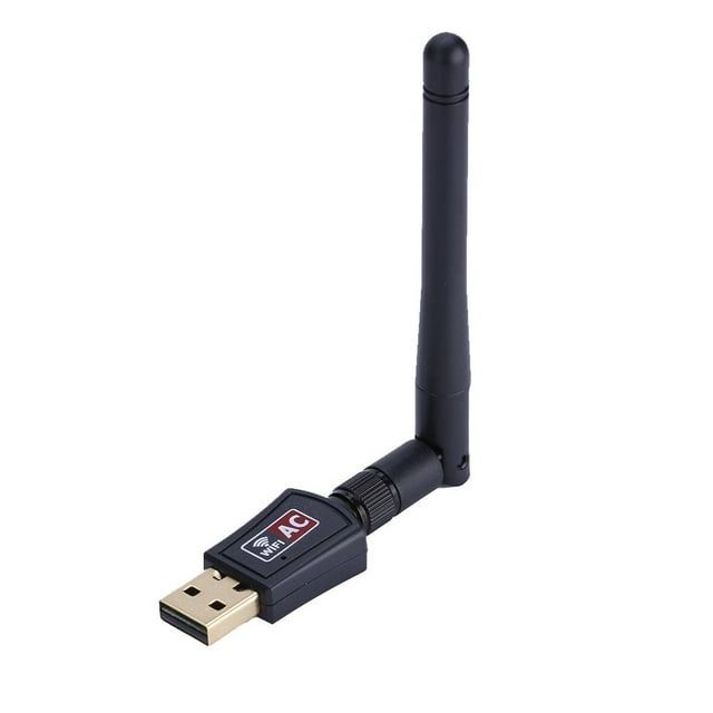 Antena externa de doble banda de 600 m, 2,4 G/5 G, adaptador WiFi USB, receptor, tarjeta de red inalámbrica