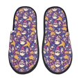 thumbnail image 1 of Balery rock Skull record Pantuflas de Casa de Felpa Silenciosas con Diseño Estampado, Zapatillas Cómodas Antideslizantes de Algodón para Interior-Medium, 1 of 8