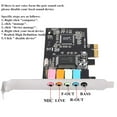 thumbnail image 5 of Techinal PCIE Sound Card 6-channel Sound Card CMI8738 Chip Pci-e 5.1 Stereo Effect Audio Card 32/64 Bit for Windows 7 8, 5 of 9