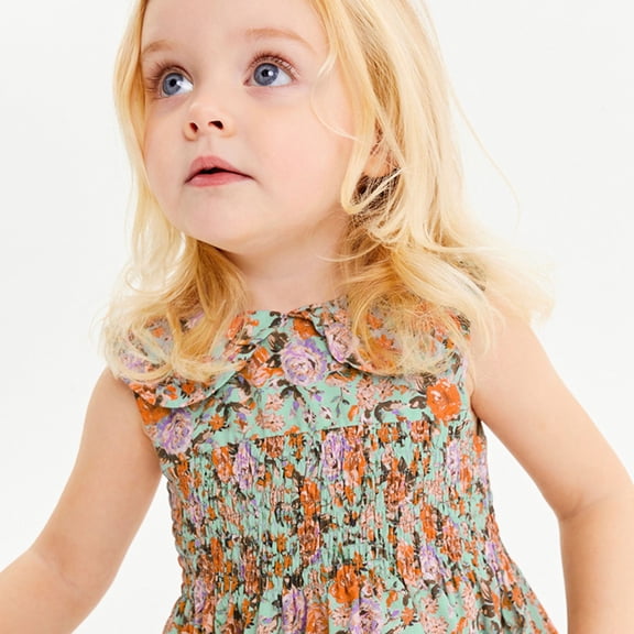 Vedolay Girls Dresses Asymmetric Ruffled Organza Sequin Flower Girl Dress Toddler Girl Dresses,Green 3-4 Years