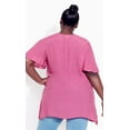 thumbnail image 2 of Avenue Womens Plus Layered V-Neck Tunic Top, 2 of 4