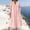 Pink, variant on BUIGTTKLOP Cotton Linen Summer Dresses for Women 3/4 Sleeve Maxi Dresses Casual V Neck A Line Flowy Long Dresses Beach Vacation Clothes
