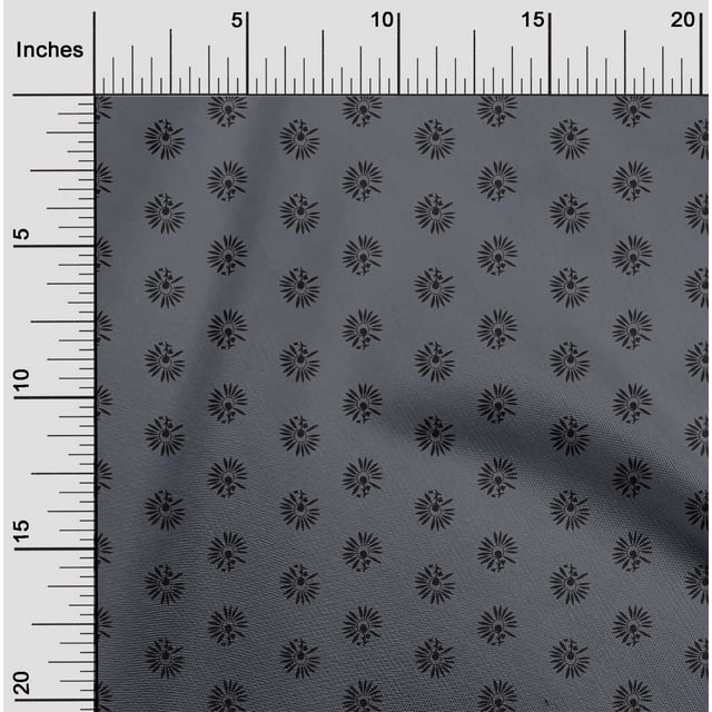 oneOone Tissu Polyester Lycra Imprimé Floral Bloc Tissu BTY 56 Pouces de Large