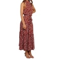 thumbnail image 4 of DYMADE Women Summer Polka Dots Sleeveless Halter Casual Fit & Flare Dresses, 4 of 4