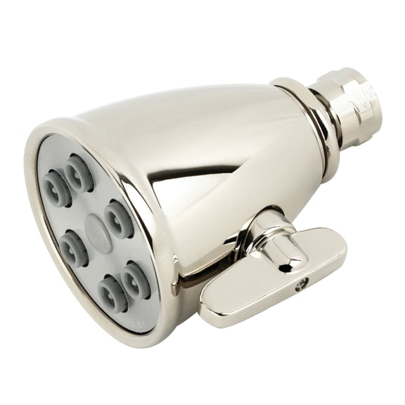 Kingston Brass K138A6 Victorian 2-15/16" Round Adjustable Jet Spray Brass Shower Head, Polished Nickel