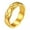 Gold, variant on Simple Atmospheric Smooth Cutting Curved Pattern Stainless Steel Wave Edge Rings-9-Gold