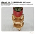 thumbnail image 5 of Raindrops Bamboo Flower Pot Saucer for Cactus and Succulents 2Pcs, 5 of 7