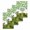 White, variant on St. Patrick's Day Kitchen Dish Towels for Drying Dishes Set of 2, Green Lucky Clovers Dog Waffle Weave Microfiber Hand Tea Bathroom Towels Quick Dry & Absorbent Towel 12x12