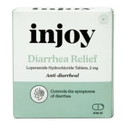 injoy Loperamide Hydrochloride Tablets, 2 mg, Anti-Diarrheal, 24 Count