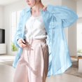 thumbnail image 2 of Women's Ice Silk Sunscreen Thin Drape Blouse Blouse Cooling Shirts for Women Cooling Shirts for Women, 2 of 4