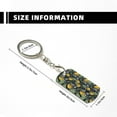thumbnail image 4 of Goofa Citrus Fruits Elegant Lemons Printed Rectangular Metal Keychain Bag Charm Floral Charm for Purse Keys Metal Keyring Gift for Women Accessories, 4 of 7