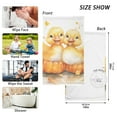 thumbnail image 2 of Cute Ducks Cotton Face Towels Soft Hand Towel Absorbent Bathroom Towel for Kitchen Hotel Decoration, 2 of 7