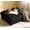 Black, variant on Cterwk Corduroy Upholstered Ottoman for Living Room, Bedroom, Office, Red