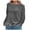 Grey, variant on Tops Women Long Sleeve Size Neck Blouse Holiday Tops Wedding Guest Tunic Shirts (Pink, S)