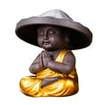 thumbnail image 3 of Buddha Statue, Tea Pet Ornament, Hand Carved Ornament Meditating Figurines, Sitting Buddha Statue, Buddha Sculpture for Desktop, Indoor D, 3 of 8