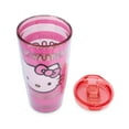 thumbnail image 3 of Sanrio Hello Kitty Pink Stripes Travel Tumbler with Slide Close Lid | 20 Ounces, 3 of 7