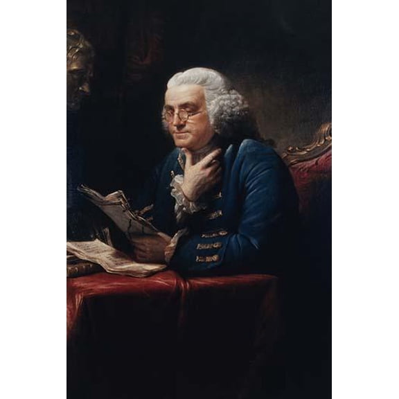Benjamin Franklin-Fine Art Canvas Print (20" x 30")