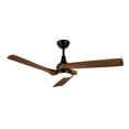 thumbnail image 2 of DWVO 52in Ceiling Fan with lights Remote Control, Modern Ceiling Fan with 6-Speed, 3 Solid Wood Blades - Walnut & Black, 2 of 11