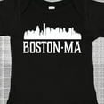 thumbnail image 4 of Inktastic Boston Massachussetts Skyline Boys or Girls Baby Bodysuit, 4 of 5