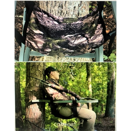 Universal Treestand-Climber Ladder Lockon Camo Sling Seat-Quality Manufactured in USA