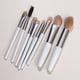 thumbnail image 1 of Nvzi Juego de 8 brochas de maquillaje, para base, polvos, correctores, sombras de ojos, rubor, color azul claro, 1 of 4