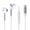 White, variant on Kamon USB C DAC Earbuds with Mic, 14.2mm Dynamic Driver, Wired Headphones with 3-Button Volume Control, Semi in-Ear for iPhone 17/16/15, Samsung Galaxy, Pixel, iPad