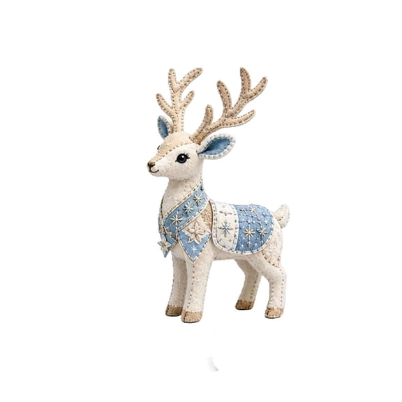 Partheme Arctic Winter Guardians DIY Patchwork Kit, Felt Animal Sewing Kit for Beginners, 3D Stuffed Animals Mythical Creature, Pre-Cut Handmade Craft Kit for Home Decor & Creative Gift, C