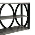 thumbnail image 3 of 3 Storage Console Table, 72.46 Inch. Black Industrial Style For Living Room, Entryway, Hallway. Spacious & Stable Build Entry Long Table With Corridor, Office. Top, 3 of 6
