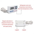 thumbnail image 3 of Digital Refrigerator Thermometer Indoor Outdoor Fridge Freezer Thermometer with 2 Sensor and Alarm for Home Restaurant, 3 of 8