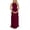Wine, variant on Gyujnb Halter Sleeveless Tank Neck Maternity Maxi Dress Elastic Gathered Empire Waist Lightweight Flowy Chiffon Loose A Line Floor Length Gown Elegant Bridesmaid Photoshoot,L