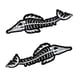 thumbnail image 1 of 2 Piezas Impermeables De Pescado Calcomanías De Vinilo Barco Pesca Gráficos kusrkot Etiquetas engomadas, 1 of 5