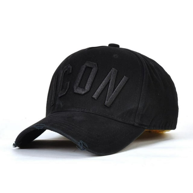 Gorra de béisbol ICONS negra para hombre y mujer