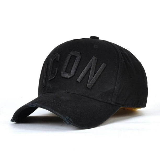 Gorra de béisbol ICONS negra para hombre y mujer