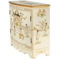 thumbnail image 3 of Oriental Furniture White Lacquer Hall Cabinet - Royal Ladies, 3 of 6