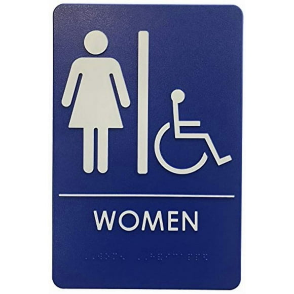Women’s Restroom Sign, ADA-Compliant Bathroom Door Signs for Offices, Businesses, and Restaurants | Made in USA (12)